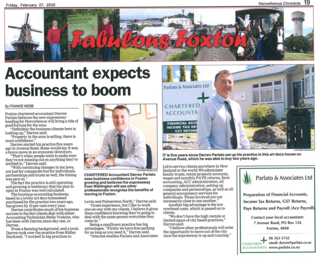 Fabulous Foxton - Accountant